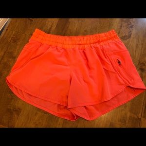 Lululemon shorts orange size 12